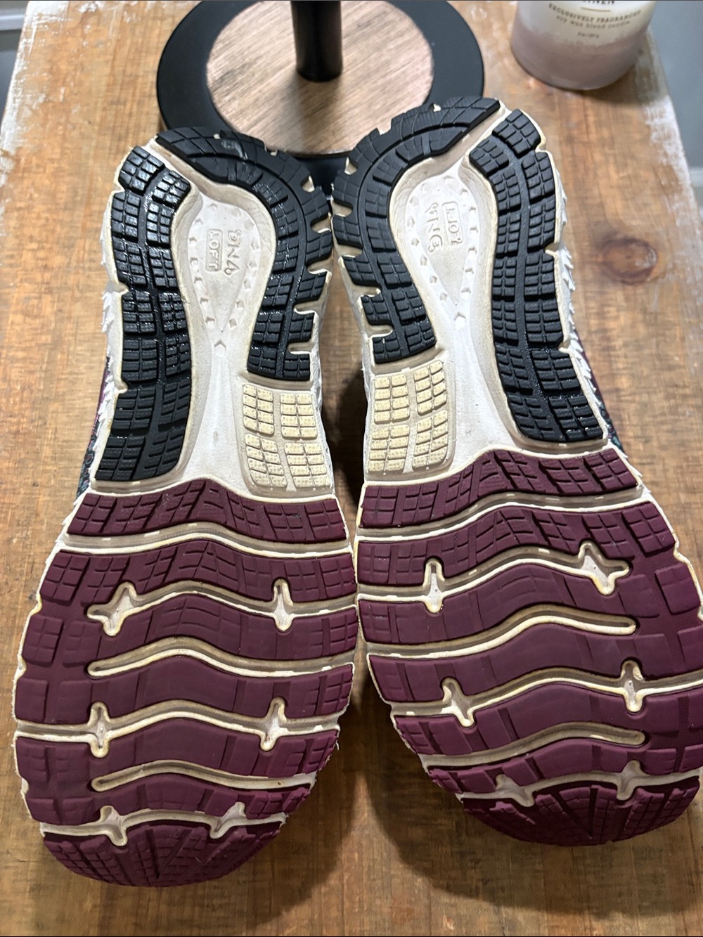 Brooks Women's Teal and Plum Running Shoes - Picture 6 of 8
